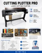 ⁦ماكينة كتر بلوتر ليزر لقص الاستيكر والكونتور Cutter Laser 800P – عرض 73 سم⁩ - الصورة ⁦3⁩