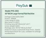 Large Format Flat Heat Press Machine 60×80cm - Image 2