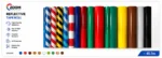 Orange & White Striped Reflective Barricade Tape – Work Zone Safety Chevron Tape - Image 4